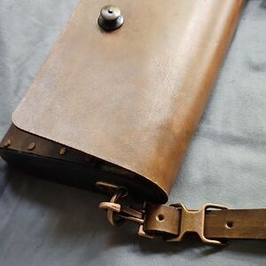 Handcrafted - Brown/Real Leather Crossbody Bag